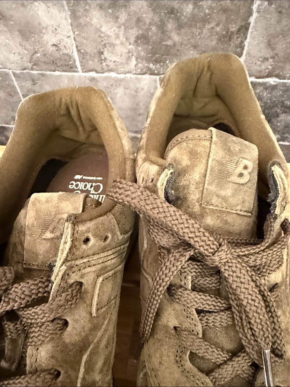 New Balance Olive Green Suede Men's Sneaker size 10 - Picture 10 of 16